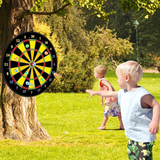 Double-sided target for throwing, large aiming set