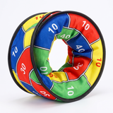Double-sided target for throwing, large aiming set