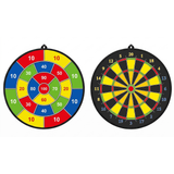 Double-sided target for throwing, large aiming set