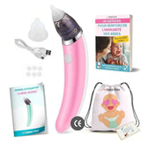 Electric nasal aspirator, nasal cleaning device for babies