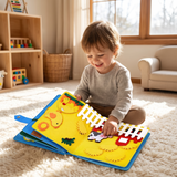 Sensory Felt Book – Farm Theme, Montessori Educational Toy