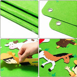 Felt Activity Board with Animals, Farm-Themed Wall Set