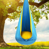 Hammock chair, hanging chair for indoor and outdoor use with cushion