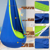 Hammock chair, hanging chair for indoor and outdoor use with cushion
