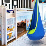 Hammock chair, hanging chair for indoor and outdoor use with cushion