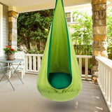 Hammock chair, hanging chair for indoor and outdoor use with cushion