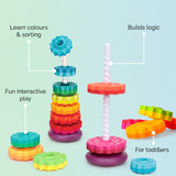 Interactive Color Tower – Educational Toy for Children