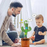 Interactive cactus, talking and singing toy repeater