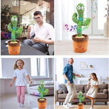 Interactive cactus, talking and singing toy repeater