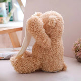 Interactive teddy bear for children, singing plush toy with music and peek-a-boo game