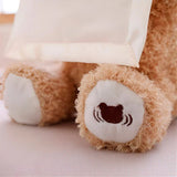 Interactive bear for children, singing plush toy with music and hide-and-seek game