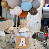 Interactive teddy bear for children, singing plush toy with music and peek-a-boo game