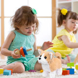 Interactive toy dog, realistic plush dog that moves
