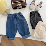 Relaxed fit jeans, unisex denim pants