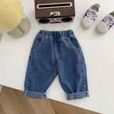 Relaxed fit jeans, unisex denim pants