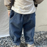 Relaxed fit jeans, unisex denim pants