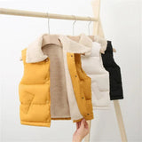 Children's Quilted Vest, Unisex with Snap Closure
