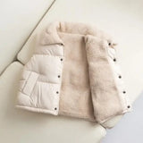 Children's Quilted Vest, Unisex with Snap Closure