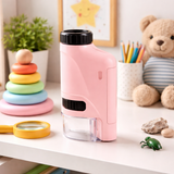 Pocket Microscope for Kids with LED – Educational Close-Up Discovery