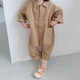 Denim Overall with Buttons for Toddler