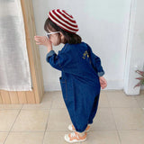 Denim Overall with Buttons for Toddler