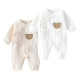 Baby Bear Onesie, Long Sleeve Cross-Over Bodysuit