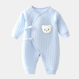 Baby Bear Onesie, Long Sleeve Cross-Over Bodysuit