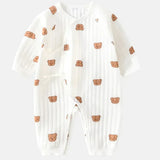 Baby Bear Onesie, Long Sleeve Cross-Over Bodysuit