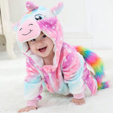 Cartoon Fleece Onesie with Hood