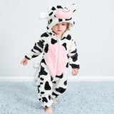 Cartoon Fleece Onesie with Hood