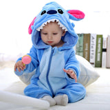 Cartoon Fleece Onesie with Hood