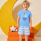 Two-Piece Set for Boys 92-128, T-Shirt and Shorts, Summer Outfit