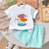 Two-Piece Set for Boys 92-128, T-Shirt and Shorts, Summer Outfit
