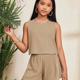 Two-Piece Set for Girls 92-128, T-Shirt and Shorts, Summer Set