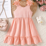 Summer Short Sleeve Dress for Children 92-128