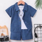 Two-Piece Set for Boys 92-128, T-Shirt and Shorts, Summer Set