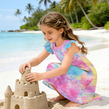 Summer Short Sleeve Dress for Girls 92-128