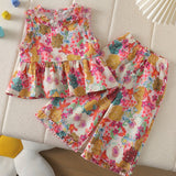 Two-Piece Set for Girls 92-128, T-Shirt and Shorts, Summer Set