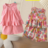 Two-Piece Set for Girls 92-128, T-Shirt and Shorts, Summer Set