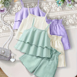 Two-Piece Set for Girls 92-128, T-Shirt and Shorts, Summer Set