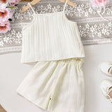 Two-Piece Set for Girls 92-128, T-Shirt and Shorts, Summer Set