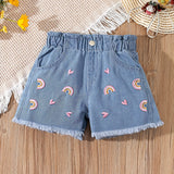 Two-Piece Set for Girls 92-128, T-Shirt and Shorts, Summer Outfit