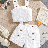 Two-Piece Set for Girls 92-128, T-Shirt and Shorts, Summer Outfit