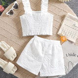 Two-Piece Set for Girls 92-128, T-Shirt and Shorts, Summer Outfit