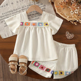 Two-Piece Set for Girls 92-128, T-Shirt and Shorts, Summer Set