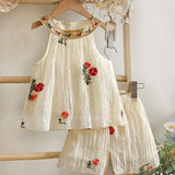 Two-Piece Set for Girls 92-128, T-Shirt and Shorts, Summer Set