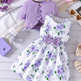 Summer Short Sleeve Dress for Girls 92-128