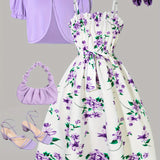 Summer Short Sleeve Dress for Girls 92-128