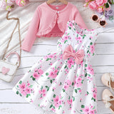 Summer Short Sleeve Dress for Girls 92-128