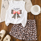 Two-Piece Set for Girls 92-128, T-Shirt and Shorts, Summer Outfit